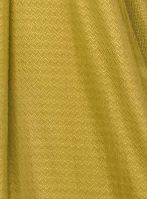 Yellow embroidered silk saree with blouse 5