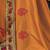 Orange embroidered silk saree with blouse