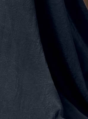 Navy blue embroidered silk saree with blouse 5