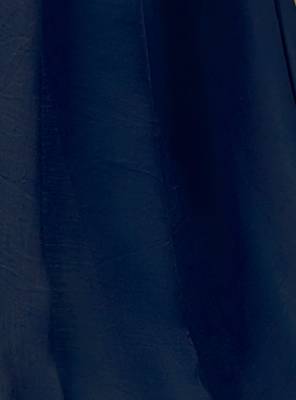 Navy blue embroidered silk saree with blouse 5