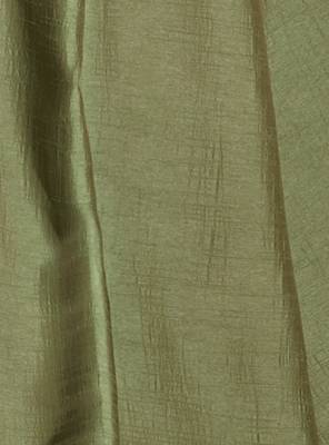 Green embroidered silk saree with blouse 5