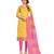 Yellow jacquard banarasi salwar