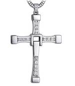 Cross Jesus Fast & Furious Vin Diesel 316L Surgical Stainless Steel Pendant Necklace Chain for Men Boys