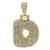 Hip Hop Iced Out Alphabet Initial Letter D 18k Gold Rope 22" Chain Initial Necklace Pendant Women Men