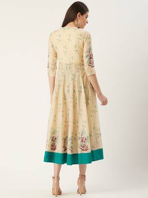 Pinksky Cream woven polyester maxi-dresses 2