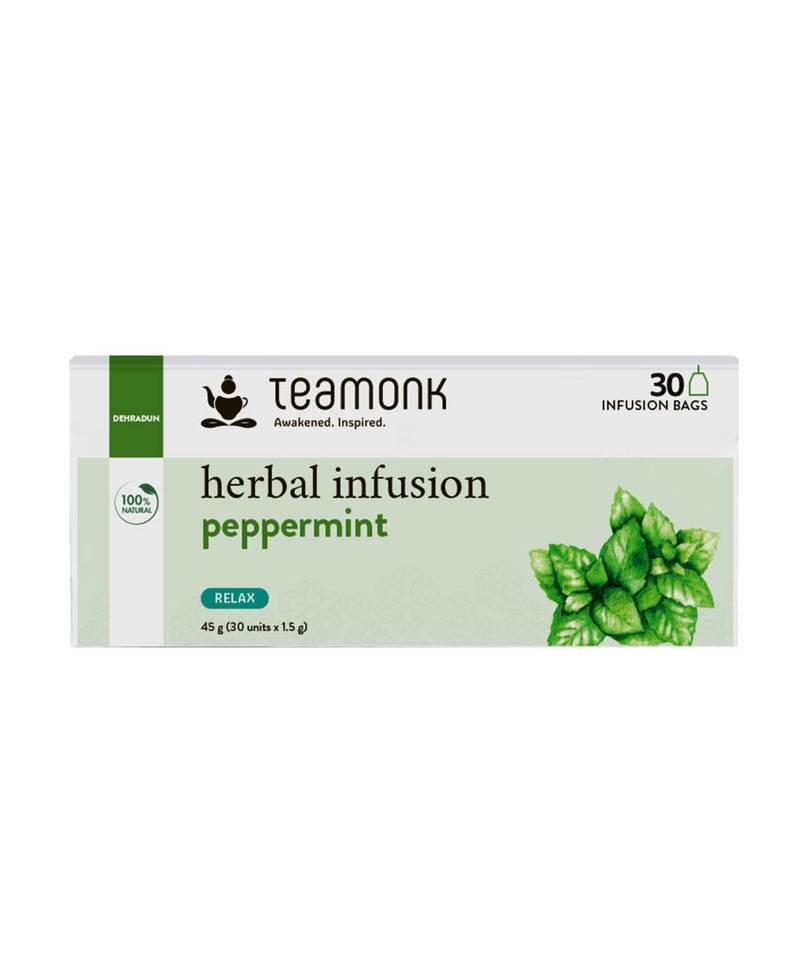 Teamonk Peppermint Herbal Tea Bags