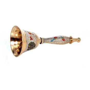 Brass Hand Held Musical Puja Bell 4