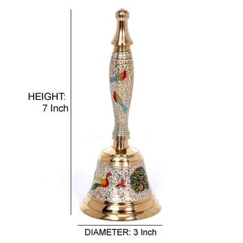 Brass Hand Held Musical Puja Bell 5