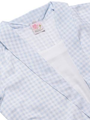 Blue printed polyester tunics 4