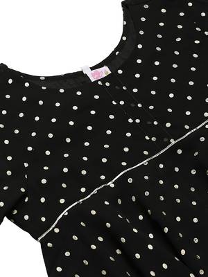 Black printed georgette tunics 5