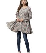 Multicolor printed polyester tunics