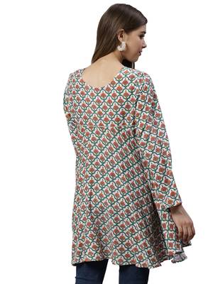 Multicolor printed polyester tunics 2