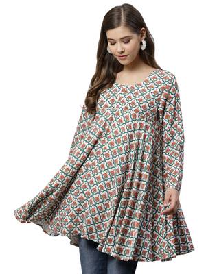 Multicolor printed polyester tunics 4