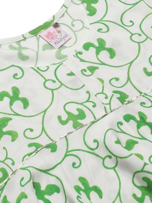 Off-white printed polyester tunics 4