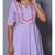 Purple block print cotton kurtis