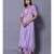 Purple block print cotton kurtis
