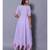 Purple block print cotton kurtis