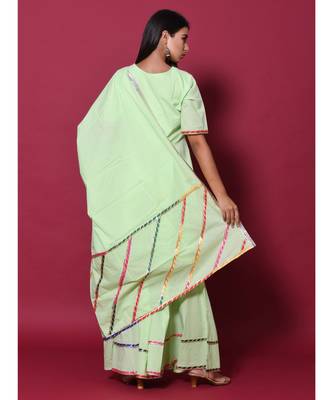 green block print cotton kurta sets 6