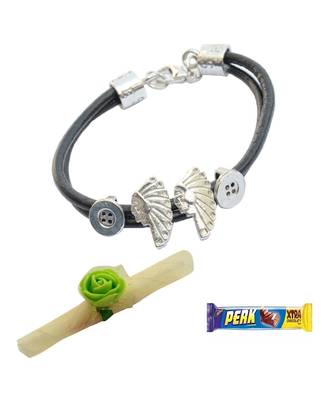 Tribal Black Bracelet cum Rakhi For Brother 1