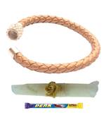 Magnetic Braided & Stone Studded Golden Bracelet cum Rakhi For Brother