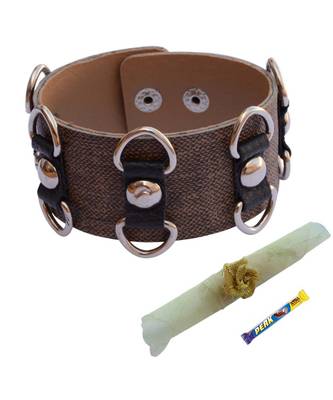 Broad Rings Bracelet cum Rakhi For Brother 1