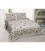 Multicolor Printed Cotton King Size Double Bed Sheet With Pillow Covers