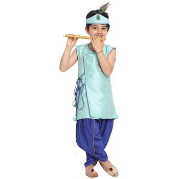 Blue Plain Silk Blend -Dhoti-Kurta 2