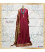 A gorgeous anarkali made on muslin silk with printed georgette dupatta.