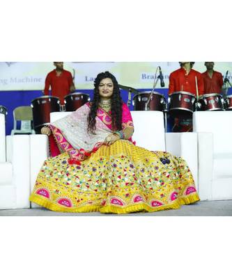Mustard Fully Hand Work  Bridal For Wedding Wear 3