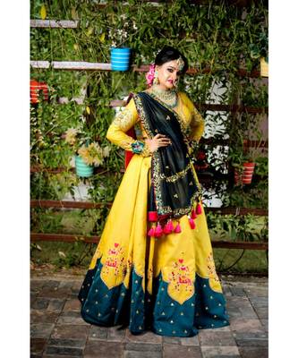 Yellow Wedding Wear Lehenga Choli 2