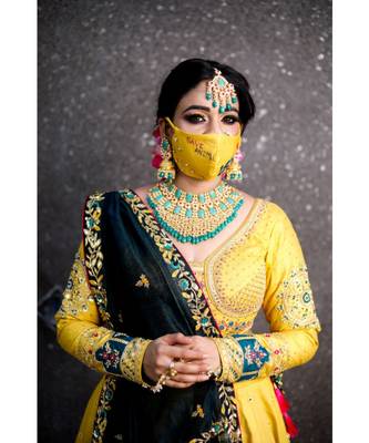 Yellow Wedding Wear Lehenga Choli 3