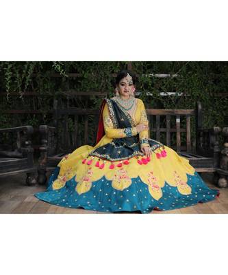 Yellow Wedding Wear Lehenga Choli 4