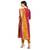 maroon Elora Cotton Jacquard Unstitched Chex Salwar Suit Dress Material for Women