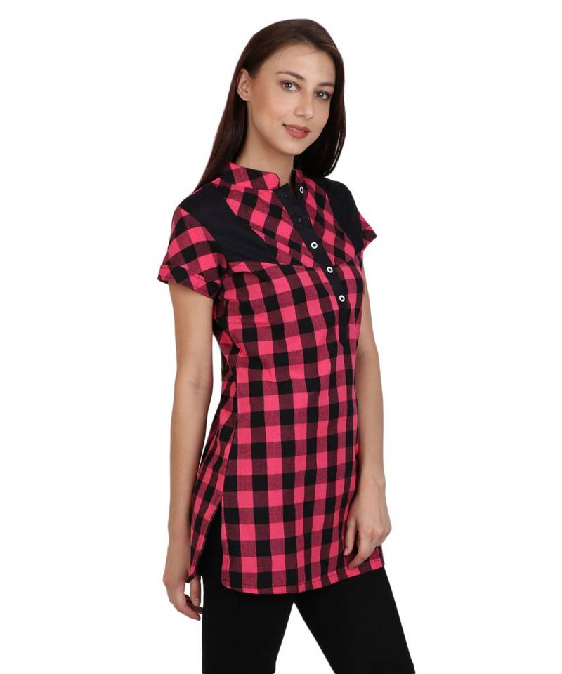 multicolor printed cotton tops