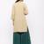 Women's  Beige Rayon Slub Embroidered Straight Kurta Sharara Set