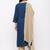 Women's  Teal Blue Rayon Slub, Cotton Embroidered Straight Kurta, Palazzo & Dupatta Set