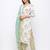 Women's  White Cotton Print Straight Kurta, Pant & Dupatta Set