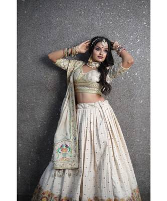 Off-White Designer Lehenga Choli 1