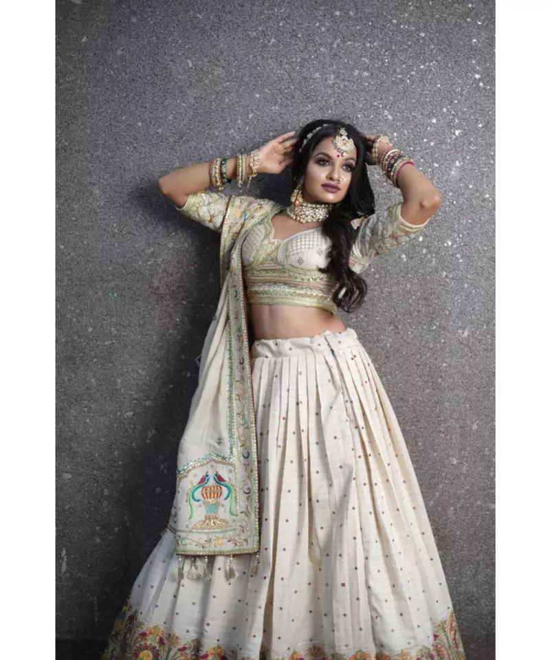 Off-White Designer Lehenga Choli