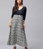 Blue printed Rayon kurti