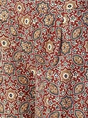 Brown printed Rayon stitched kurta sets 4