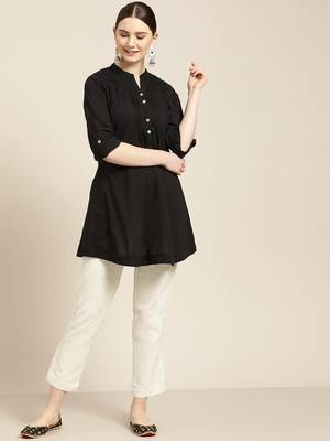 White plain cotton trousers 4