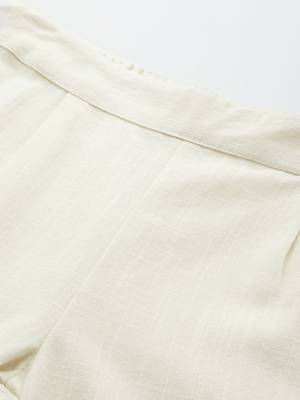 White plain cotton trousers 5