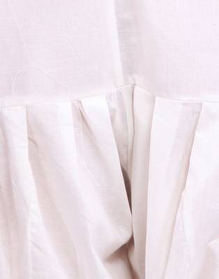White plain cotton patialas-pants 4