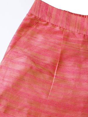 Pink printed Cotton stitched kurta sets 5