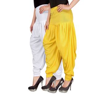 Multicolor plain viscose leggings 2