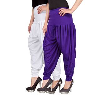 Multicolor plain viscose leggings 2