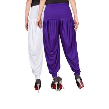 Multicolor plain viscose leggings 3