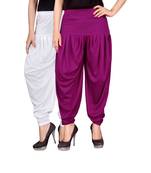 Multicolor plain viscose leggings