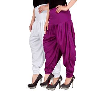 Multicolor plain viscose leggings 2